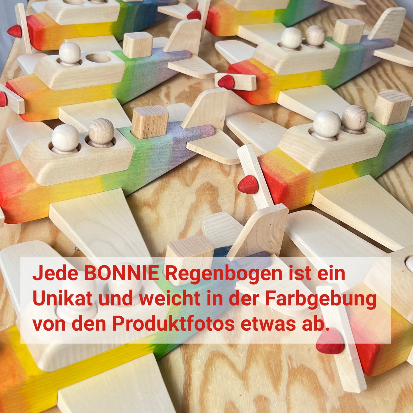 Propellerflugzeug BONNIE Regenbogen