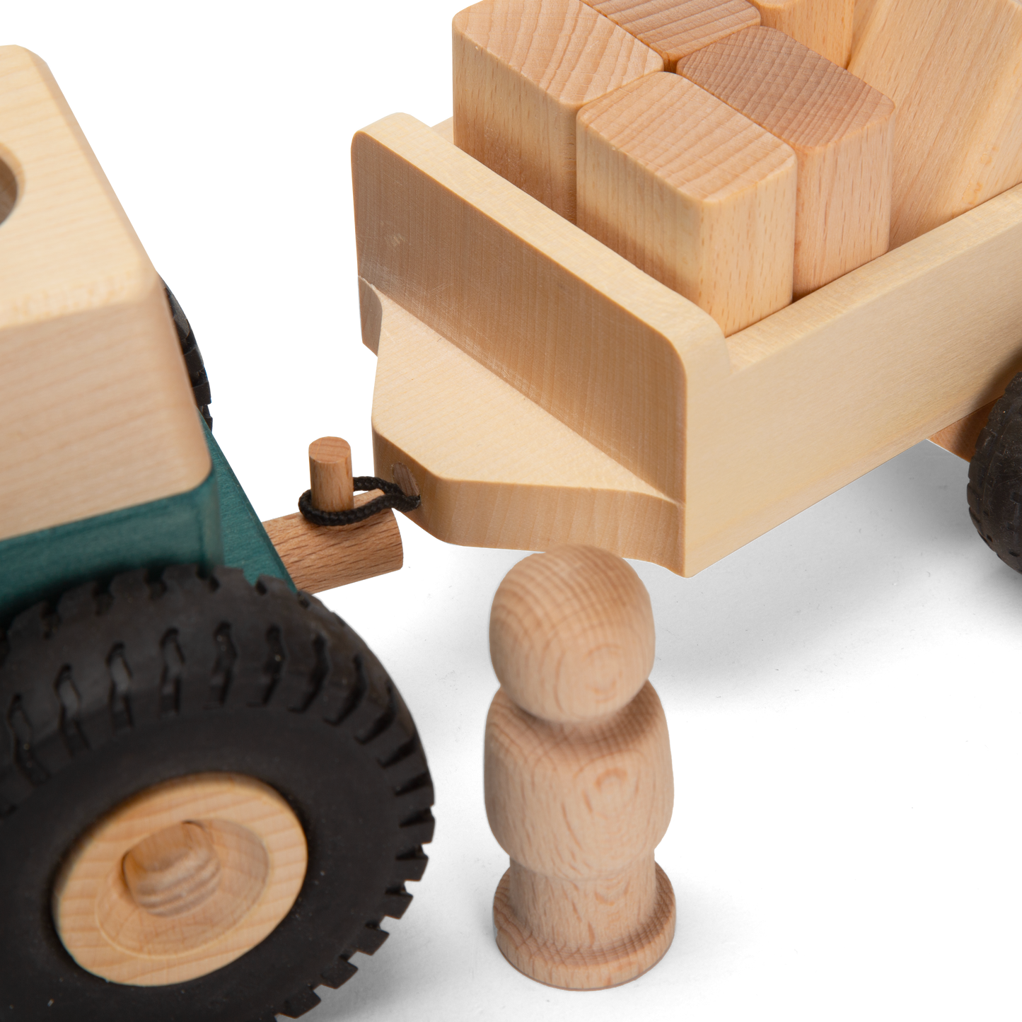 3 in 1 Exklusivset Traktor Bernd JEANS mit Anhänger Max und Sachen