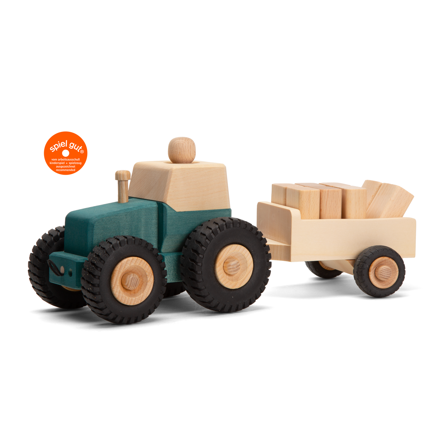 3 in 1 Exklusivset Traktor Bernd JEANS mit Anhänger Max und Sachen
