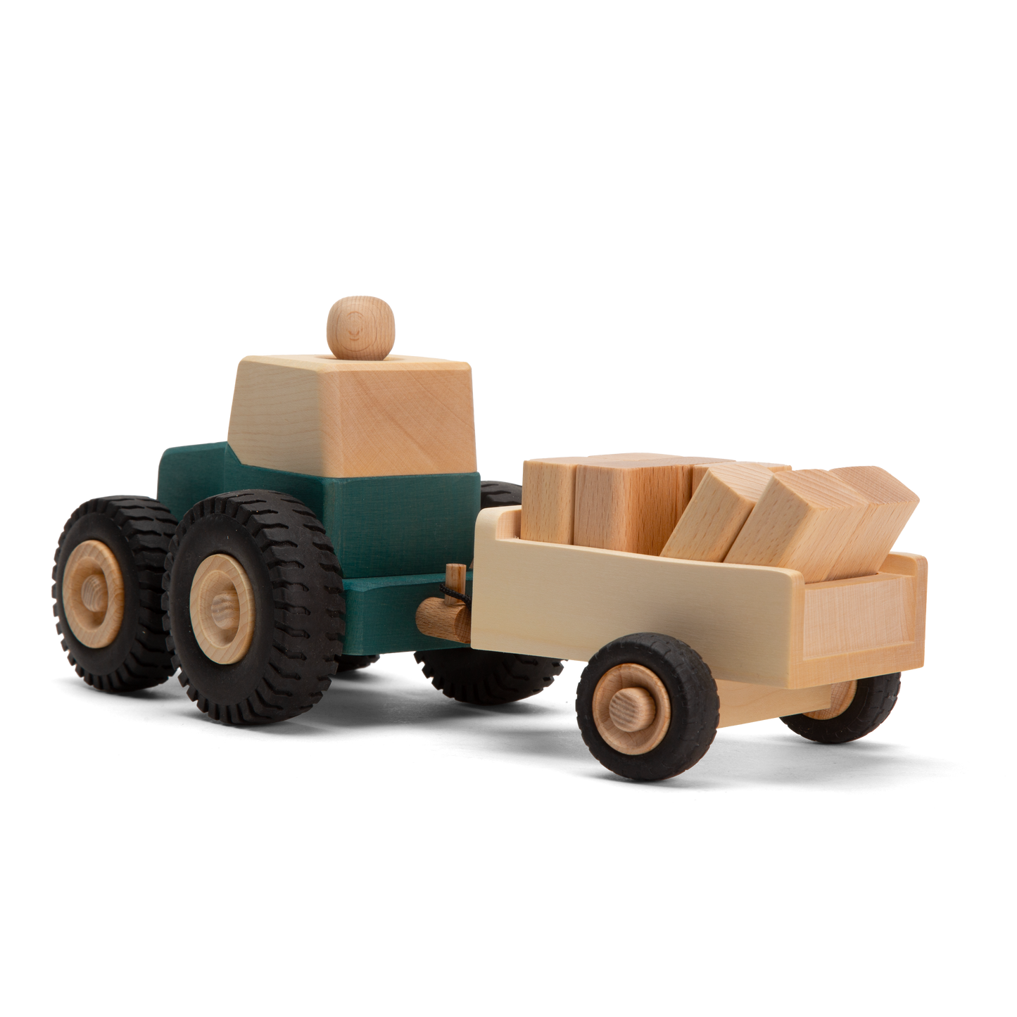 3 in 1 Exklusivset Traktor Bernd JEANS mit Anhänger Max und Sachen