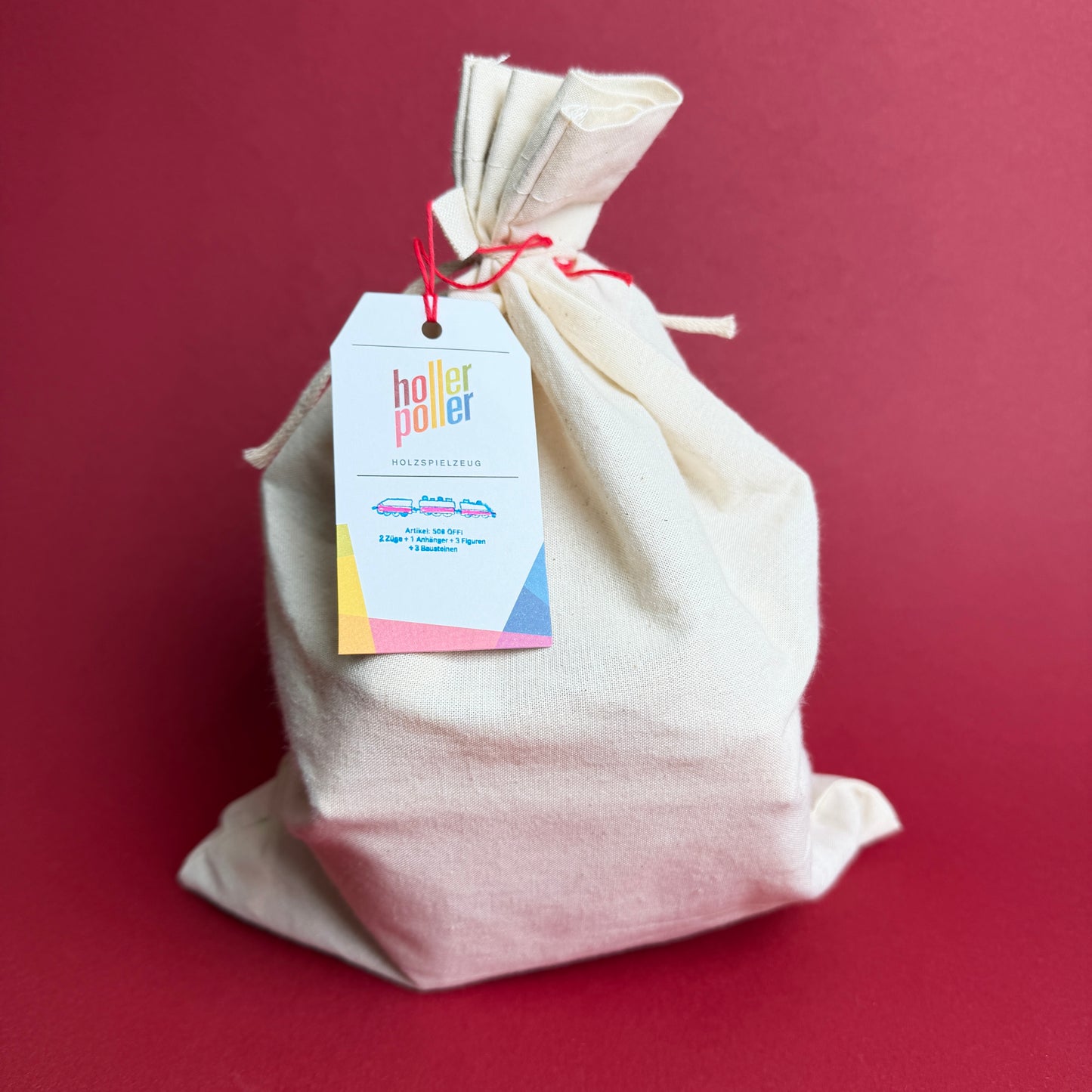 NEU! ÖFFI Rot - Dreiteiliger Zug mit Passagieren und Gepäck